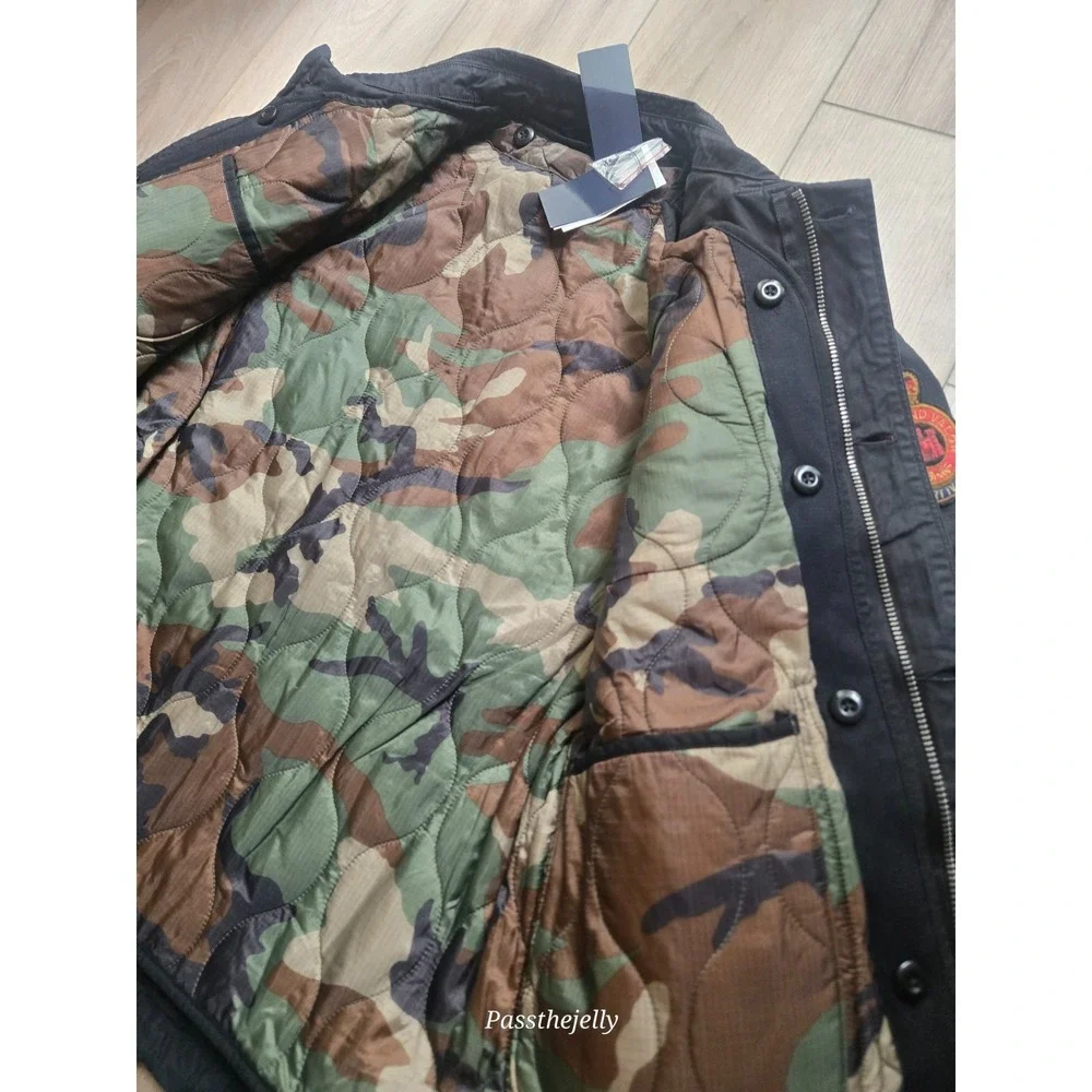 Polo Ralph Lauren Jacket Mens Medium Royal Military Field Camo Lined Patch NWT
